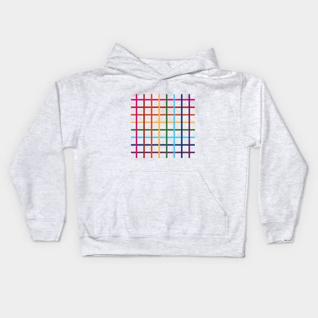 Pride Plaid Kids Hoodie by PSCSCo